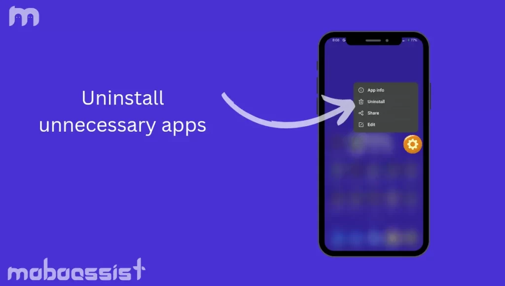 uninstall unnecessary apps